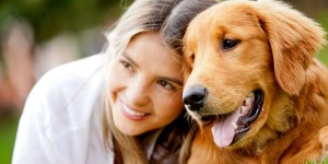 Woman with dog