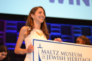 Lea Kayali, senior at Shaker Heights High School, is the grand prize winner for "Stop the Hate" essay contest from Maltz Museum of Jewish Heritage.  Photo by Angela Gartner