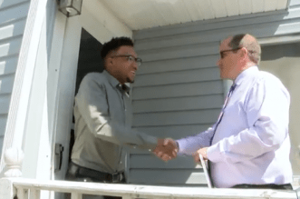 Cleveland Metropolitan School District surprises scholarship winner.