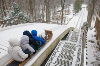 Strongsville, Ohio toboggan chutes