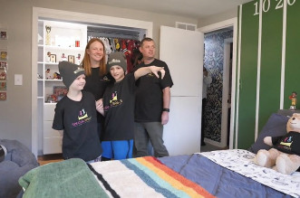 7-year-old Spencer, a Rocky River resident, was surprised with a dream, sports-themed bedroom as he battles Leukemia.